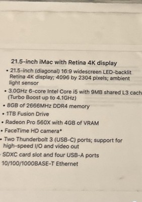 Apple iMac 21.5