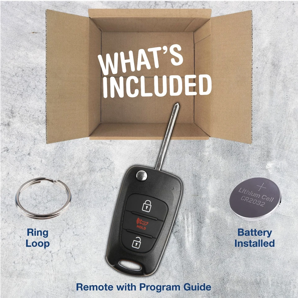 Key Fob Remote Replacement for 2012-2013 Kia Rio 95430-1W020 TQ8-RKE-3F02 Foto 2 de 4