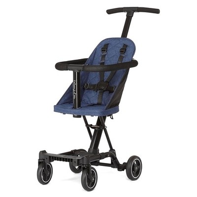 Theme Park Approved Navy Travel Stroller - Easy Book-Folding & Soft-Ride Wheels