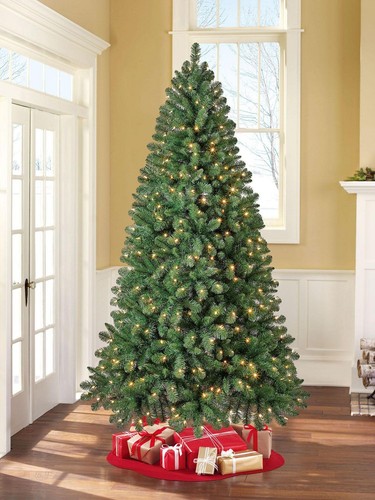 Holiday Time Kennedy 7.5' Pre-lit Regular Full Quick Set Fir Christmas Tree - Picture 2 of 8