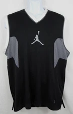 Air Jordan Jumpman Flight Men's Large Black Activewear Basketball Jersey Shirt