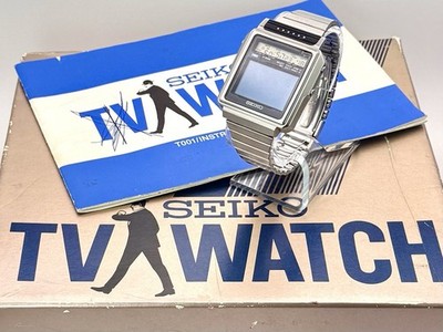 RARE Seiko TV Watch James Bond Octopussy Rare w/ Box Manual For