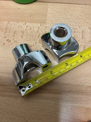 J&P Cycles Shorty Riser Set - FL 1977-84 Chrome - 1080084