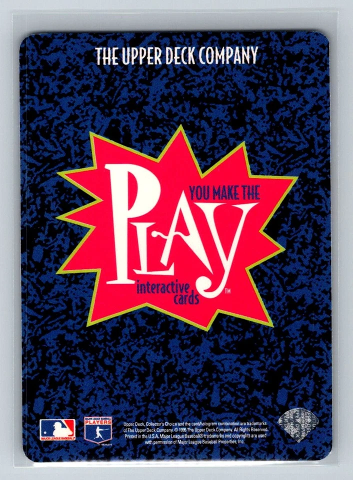 1996 Collector's Choice You Make the Play Pickoff Lead Runner Out #37a Lee Smith - Image 2 of 2