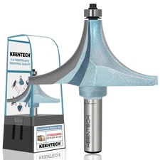 KEENTECH Round Over Router Bit, 1/2" Shank, Edge Forming Router Bit for Wood,...