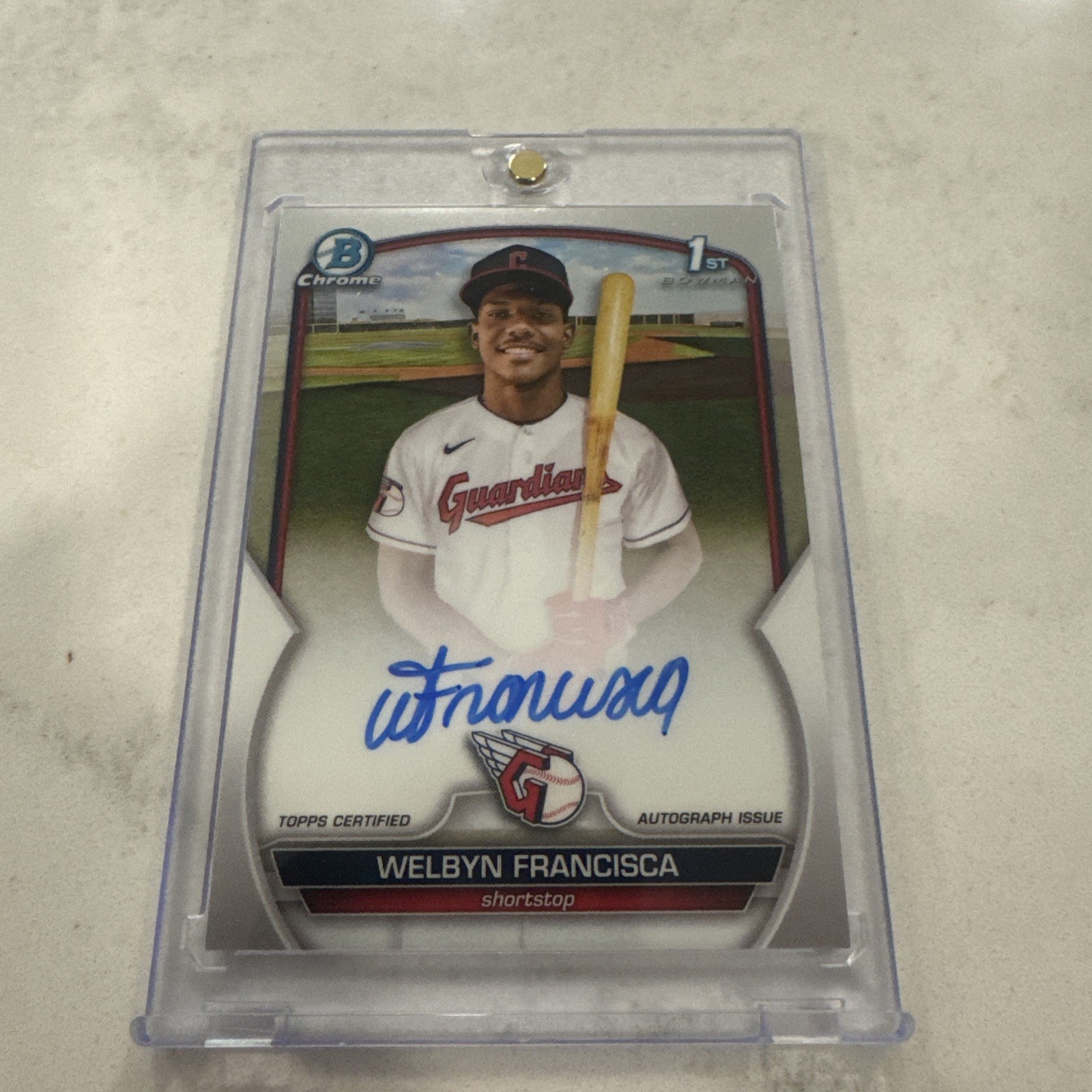 2023 Bowman Chrome Welbyn Francisca Auto 1st #CPA-WF Guardians