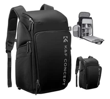 K&F Concept Camera bags Waterproof 25L Large Capacity Camera Case with Raincover