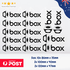 Box Components Vinyl Decals Stickers Sheet Bike Frame Cycle Cycling Bicycle