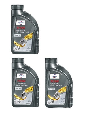 Fuchs Titan Supersyn Longlife Plus 0W-30 Motoröl 3Liter für BMW LONGLIFE 01-FE