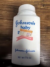 Vintage Johnson & Johnson Baby Powder 1.5 oz Talc 1985 Sealed Bottle