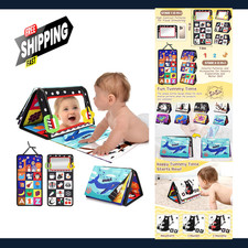 Baby Mirror Toys, High Contrast Patterns for Newborns 0-12 Months, Tummy Time