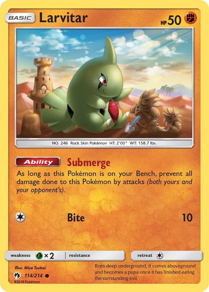LP - Larvitar (114) SM8 - 114/214 SM - Lost Thunder