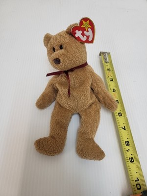 1996 Ty Beanie Babies Curly The Bear Stuffed Plush Toy - 4052