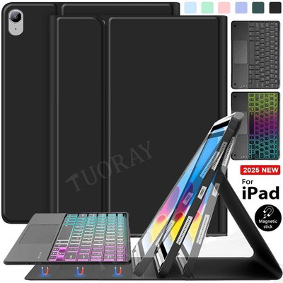 Für iPad 10th/11th Generation A16 2025 11 10,9 Zoll Hülle mit Touchpad Tastatur