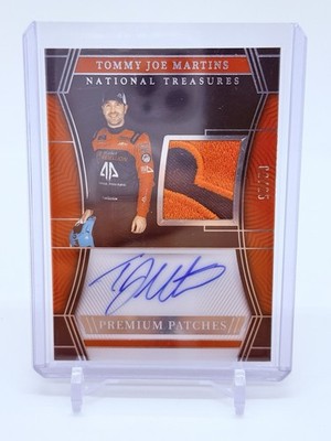 2023 Panini National Treasures Racing Tommy Joe Martins #PPM-TJM Auto # d/25 SSP