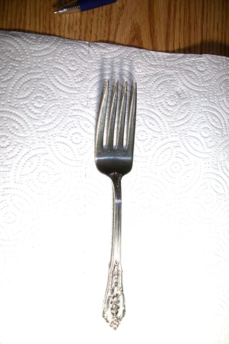 Wallace ROSE POINT STERLING SILVER Cold Meat Server MEAT FORK