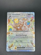 Greedent ex 179/197 Doppia Rara Fiamme Ossidiana Pokemon Holo Near Mint IT