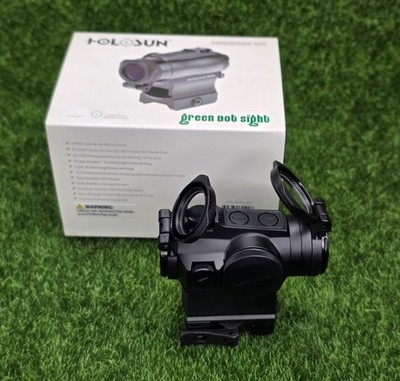 Holosun #HE515GM-GR 1x20mm Green Dot Sight QD Mount 2 MOA Dot & 65 MOA Circle