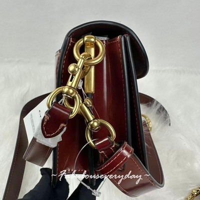 Coach Tabby Shoulder Bag 26 Crossbody in Leather/Brass/Dark