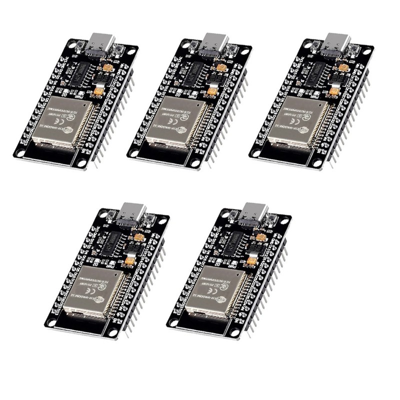 5PCS ESP32 WROOM-32 USB-Type C Development Board Dual Core WiFi Bluetooth