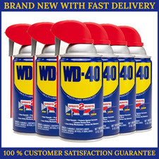 WD-40 Classic Formula, Multi-Purpose Lubricant Spray W/ Smart Straw 8 oz. 6 Pack