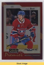 2023-24 O-Pee-Chee Platinum Premier Owen Beck #OPC-25 READ 0l6f