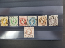 Austria wydanie 1867, 35 - 41 w typie I, gruby druk, stemplowane