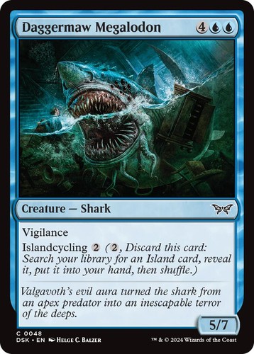 Daggermaw Megalodon 48/469 Duskmourn: House of Horror Foil Common