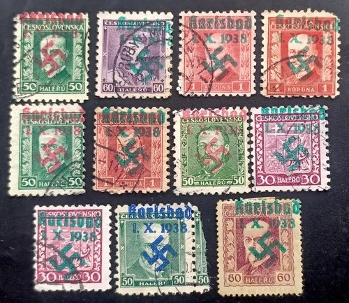 SUDETENLAND WWII, GERMAN OCCUP.   LOT USED  (Karlsbad)