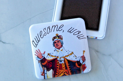 Hamilton King George Magnet (2x2 inches)   Wow Quote