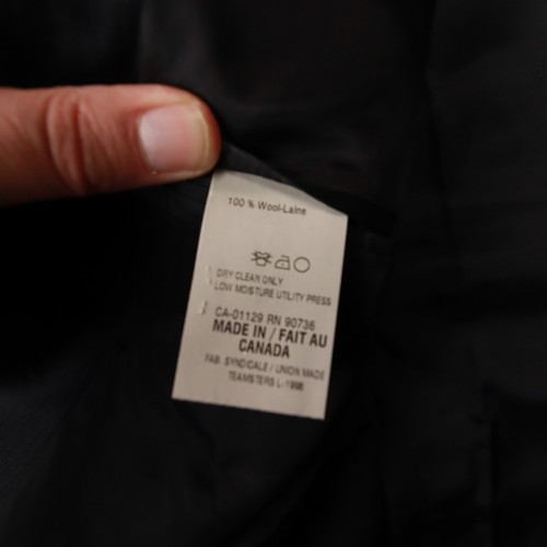 Chaps Ralph Lauren Men's Vintage Navy Blue Herringbone Blazer size 40R - Picture 6 of 12