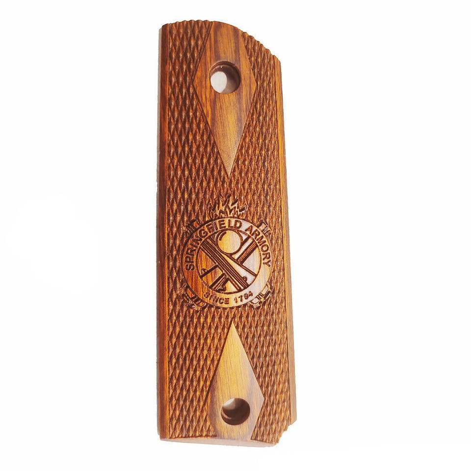 Factory Original 1911 Springfield Armory, Crossed Cannon Cocobolo Grips ...