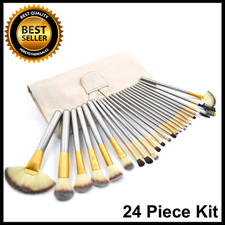 Professional Makeup Brushes Set Cosmetic Tool Powder Foundation Brush Kit - 24PC