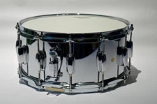 snare drum SuperBonzo 12-lug by Superdrum. Chrome 6.5 by 14 NOW $395 FREE SHIP