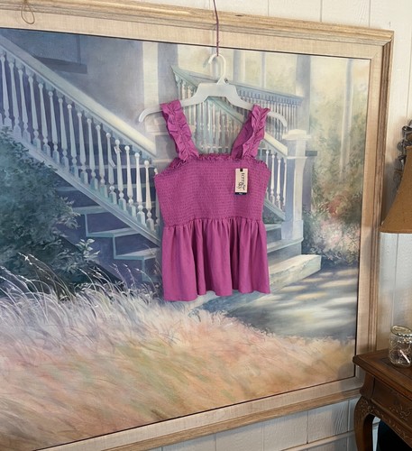 Terra & Sky gesmoktes Stretch-Tanktop mit Raffung Fuchsia Gr. L - Bild 3 von 12