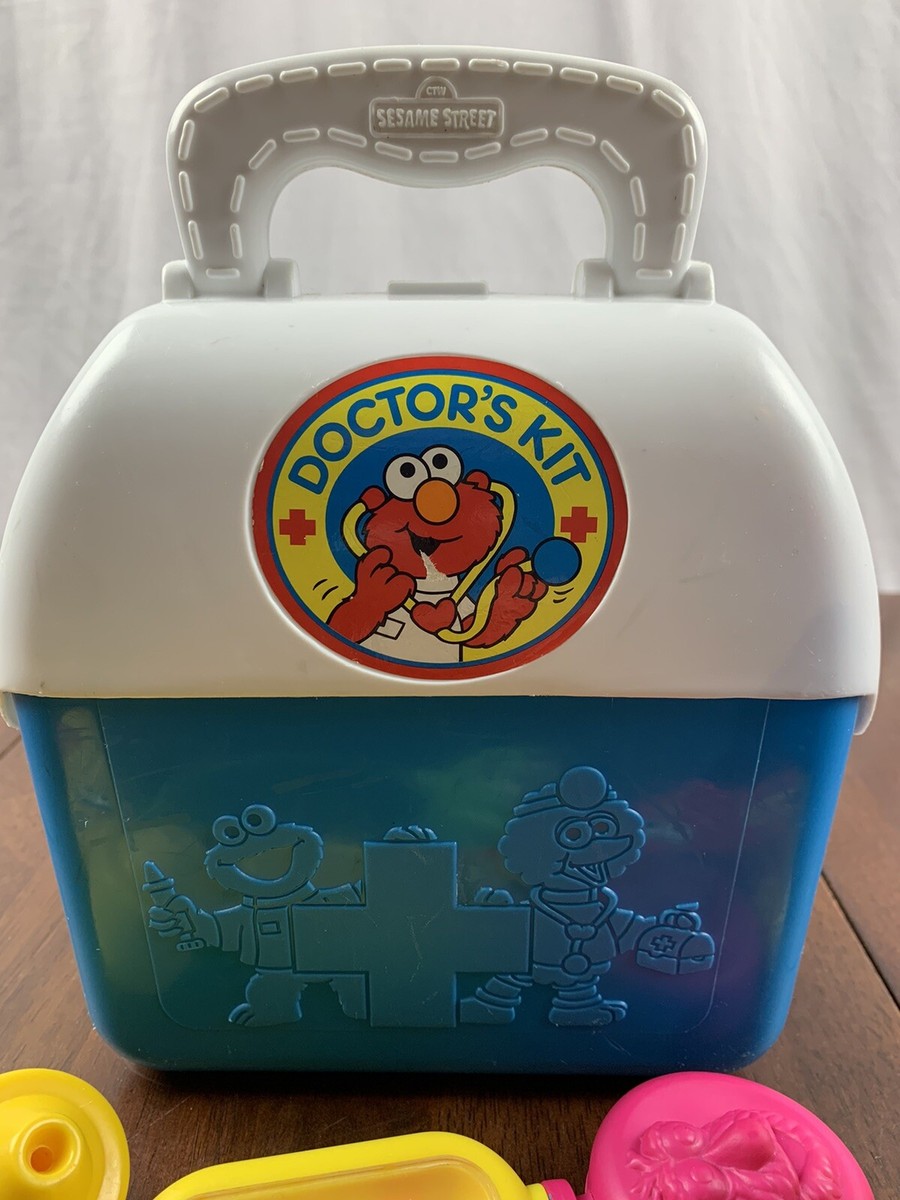 Sesame Street Doctor Kit-Jim Henson Co. Oscar ,Big Bird,Cookie