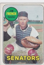 1969 Topps #199 Jim French Senators Free Shipping!