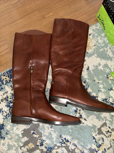 Sam Edelman Cesar Reitstiefel Brandy Leder Damen Größe 7,5 - Bild 2 von 16