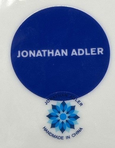 Jonathan Adler Untersetzer Tablett rechteckig Scala geometrisch Handarbeit selten rosa blau - Bild 6 von 7