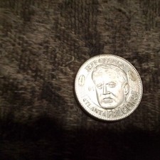 JEFF GEORGE RARE NICKEL/SILVER  1998 PINNACLE MINT COIN