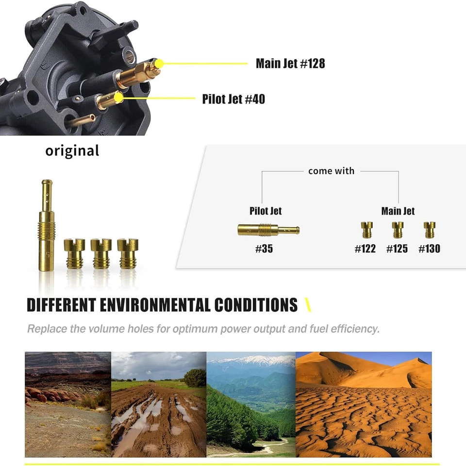 Kit de carburador NIBBI PE30 para Hawk 250 dirt bike filtro de aire colector de admisión carburador Foto 3 de 4