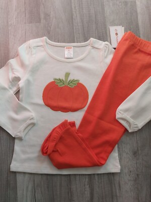 NWT Girls Gymboree Lil Pumpkin Embroidered Top/Ruffle Hem Leggings 4T (7)