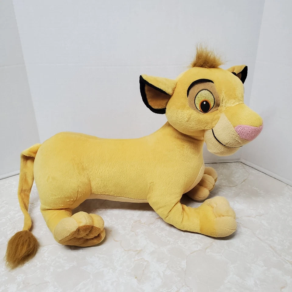 Vintage Disney Hasbro The Lion King Simba Cub Plush 20" Large Stuffed Animal Toy - Image 2 of 4