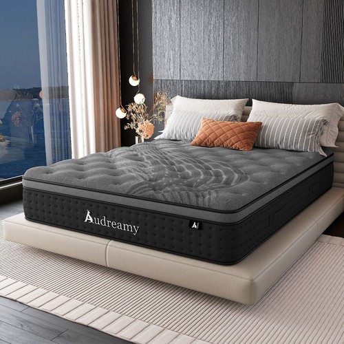 Audreamy Siena Mattress 35cm Bamboo Charcoal Fabric Euro Top Zone Pocket Spring - Picture 16 of 81
