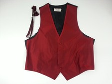 2 Piece Tuxedo Formal Wear Vest  Bow Tie Jean Yaes Size XXL