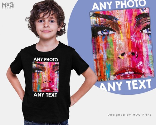 Camiseta con foto impresa frontal y posterior personalizada texto personalizado cualquier imagen propia imagen - Imagen 4 de 8