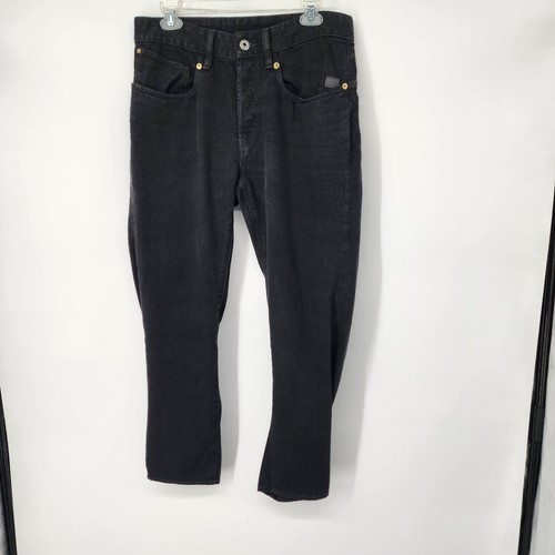 G-STAR RAW 5650 3D Relaxed Tapered Jeans Men's W31 L26 Black Button Fly EUC - Picture 12 of 14