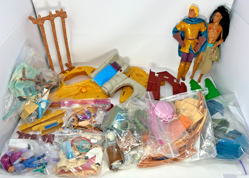 Big Lot of Vintage 1990’s Disney Pocahontas 111 pieces Mixed Variety of Sets