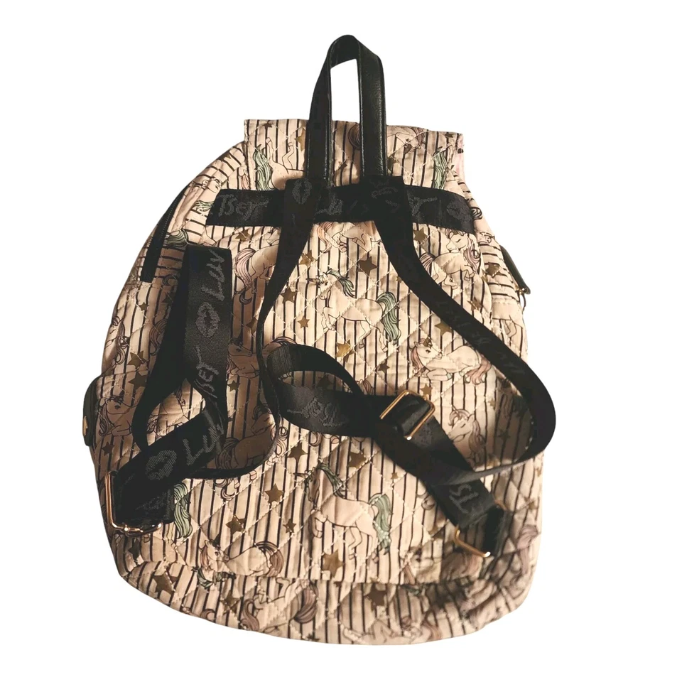 Mochila acolchada Luv Betsey Johnson dulce unicornio grande bolsa de viaje escolar Foto 2 de 4