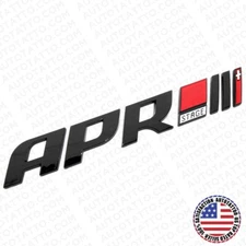 APR Stage III+ Tuning Car Trunk Decorate Badge Logo Emblem Sticker Gloss Black